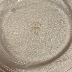 VINTAGE ANCHOR HOCKING FIRE KING CLEAR GLASS 10" PIE PLATE 462.